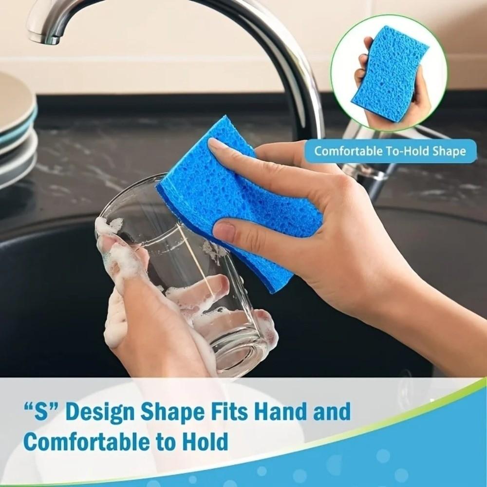 Reusable Cleaning Brush Sponges Sponge Scouring Pad Durable Cleaning Wipe  Household Cleaning Tools