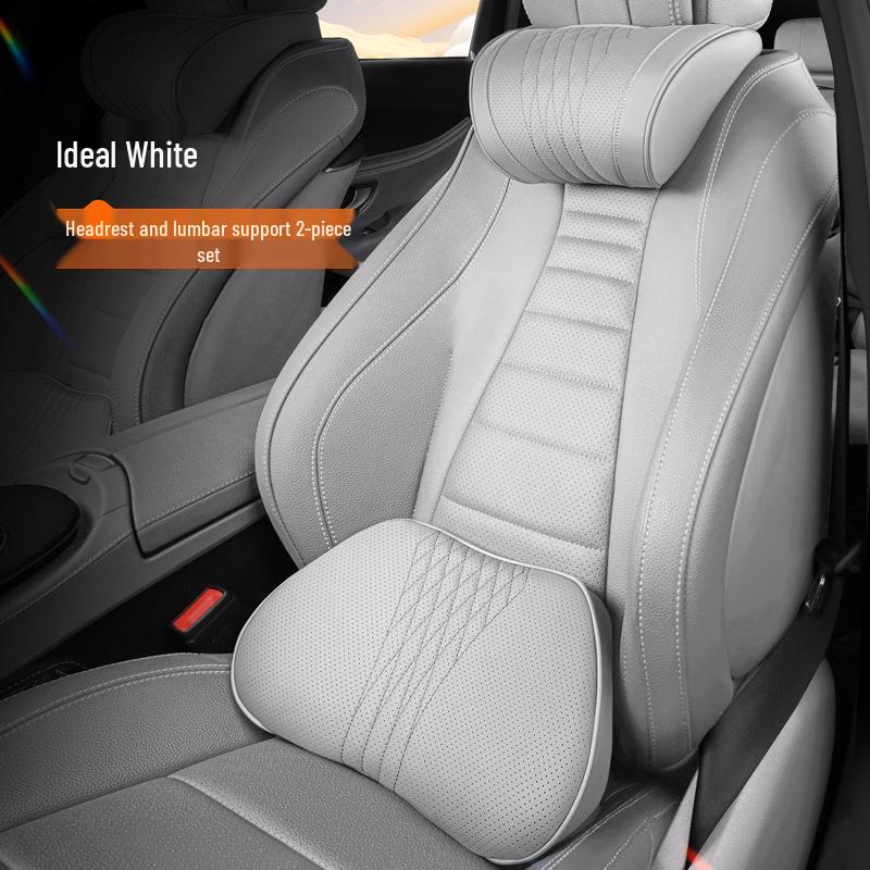 Jordani Premium Memory Foam Car Headrest & Lumbar Support Pillow