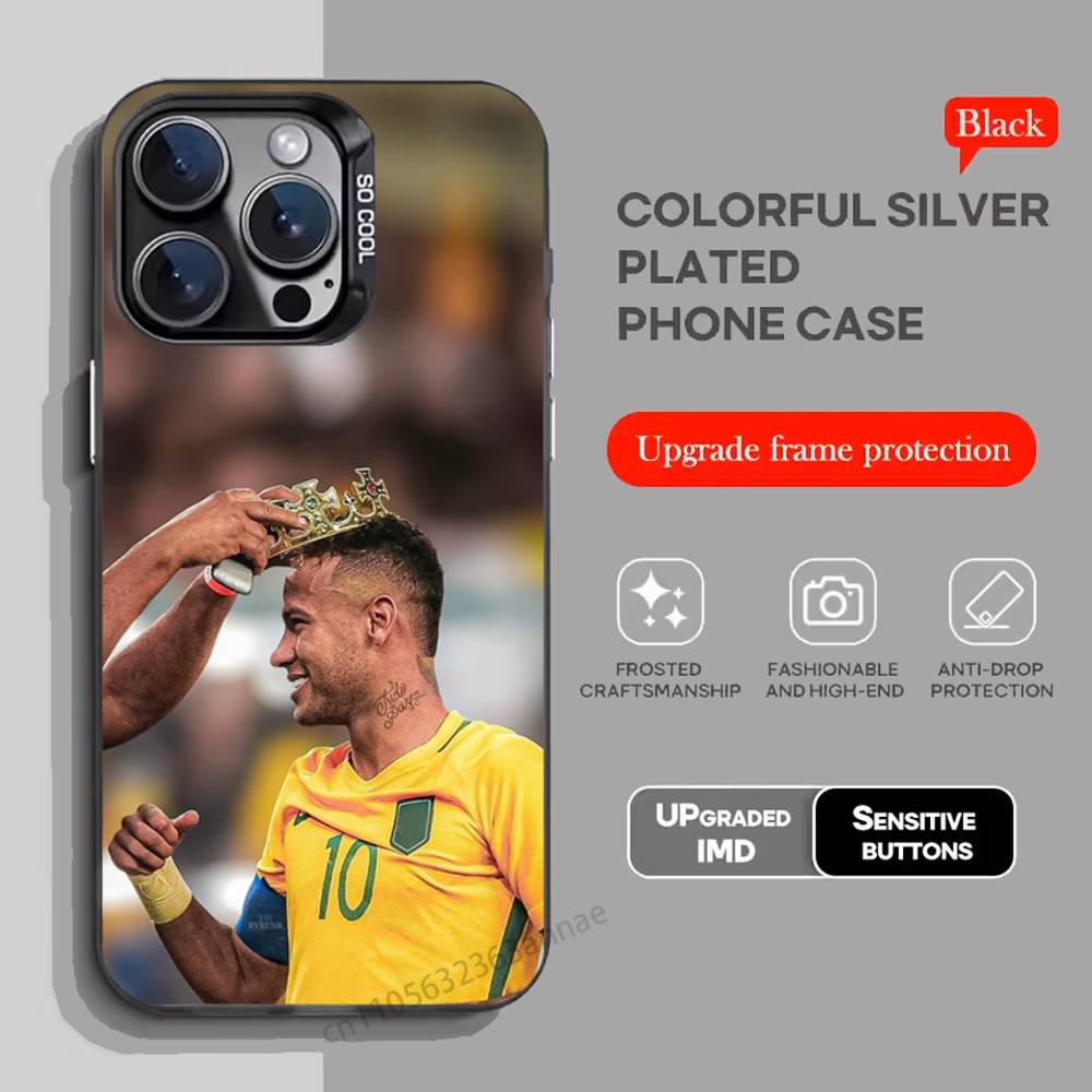Чехол для телефона N-Neymar Football 10 для iPhone 15 16 Pro Max Air SE 11 13 Pro 14 Plus 12 11Pro 15Pro Max 16e