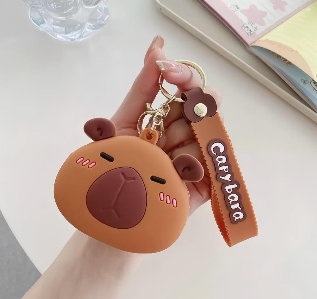 Adorable Capybara Silicone Coin Purse - Cute Cartoon Design for Kids