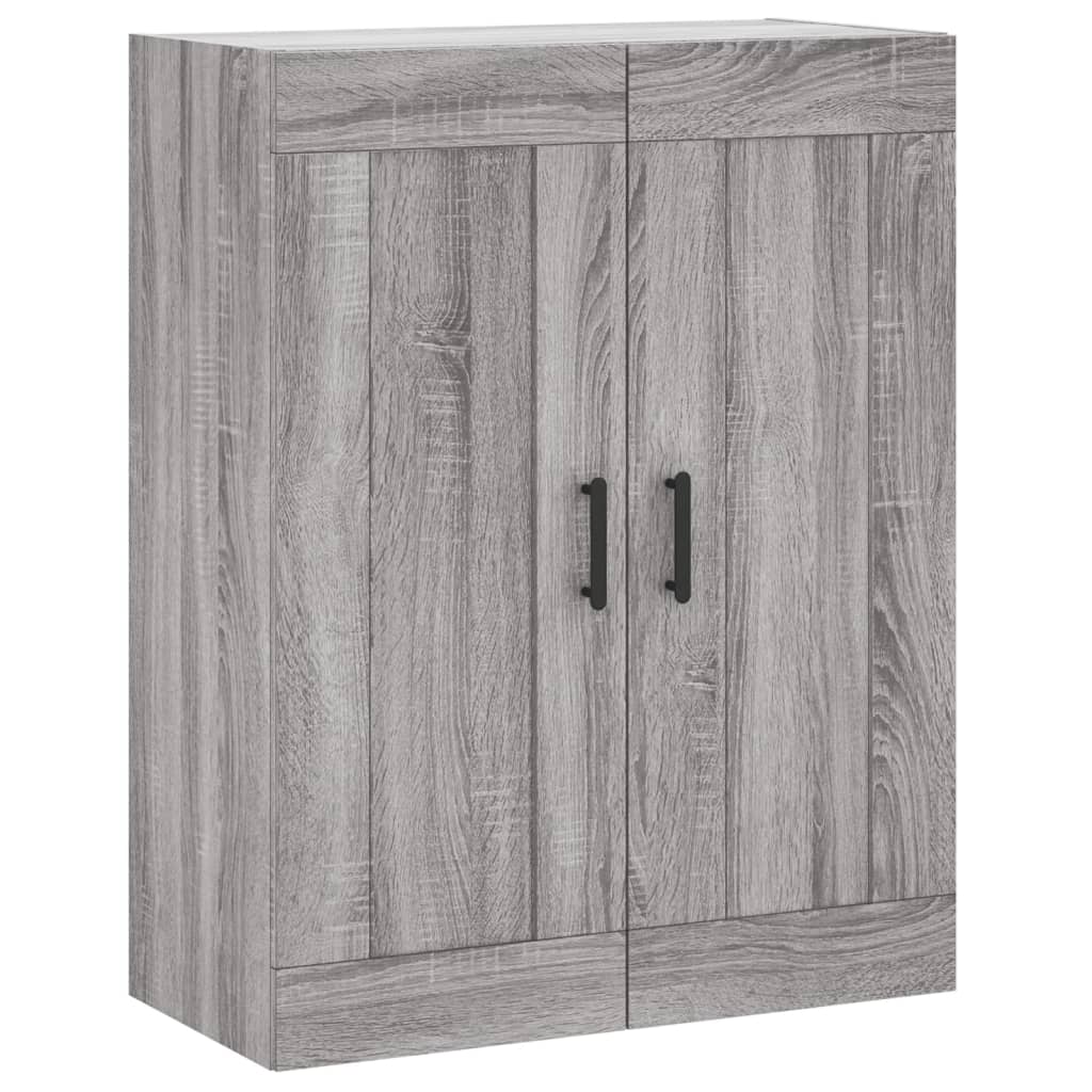 Vidaxl Witrynka Szary Dąb Sonoma 69,5X34X180Cm Materiał Drewnopochodny