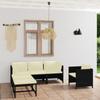 Day and Night - Day and Night Garden Furniture Set 6 Pieces and Black Synthetic Rattan Cushions