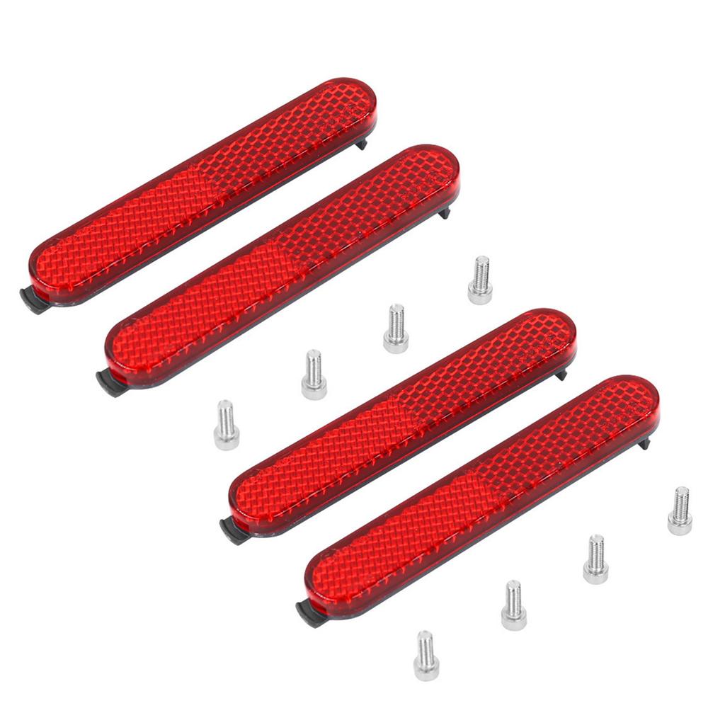 2Set Electric Scooter Side Reflective Strap Front Rear Safety Tube Night Reflector Electric Scooter Accessories Enduring