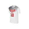 Casual Letter Print Sports Short Sleeve T-Shirt Men Tops White 651797-101