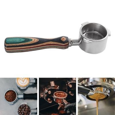 Бездонный портафильтр 51 мм, фильтр из сплава, ручка для кофе для домашней кухни