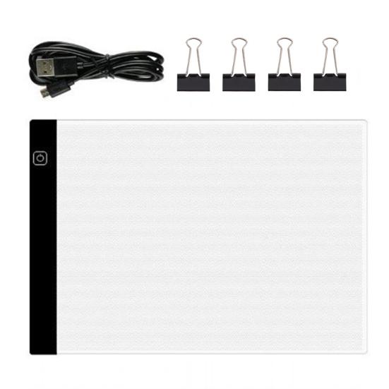 Светодиодная копировальная доска А4 Чертежная доска Трафареты для рисования Анимация Ультратонкий дизайн Копировальные инструменты с регулируемой яркостью