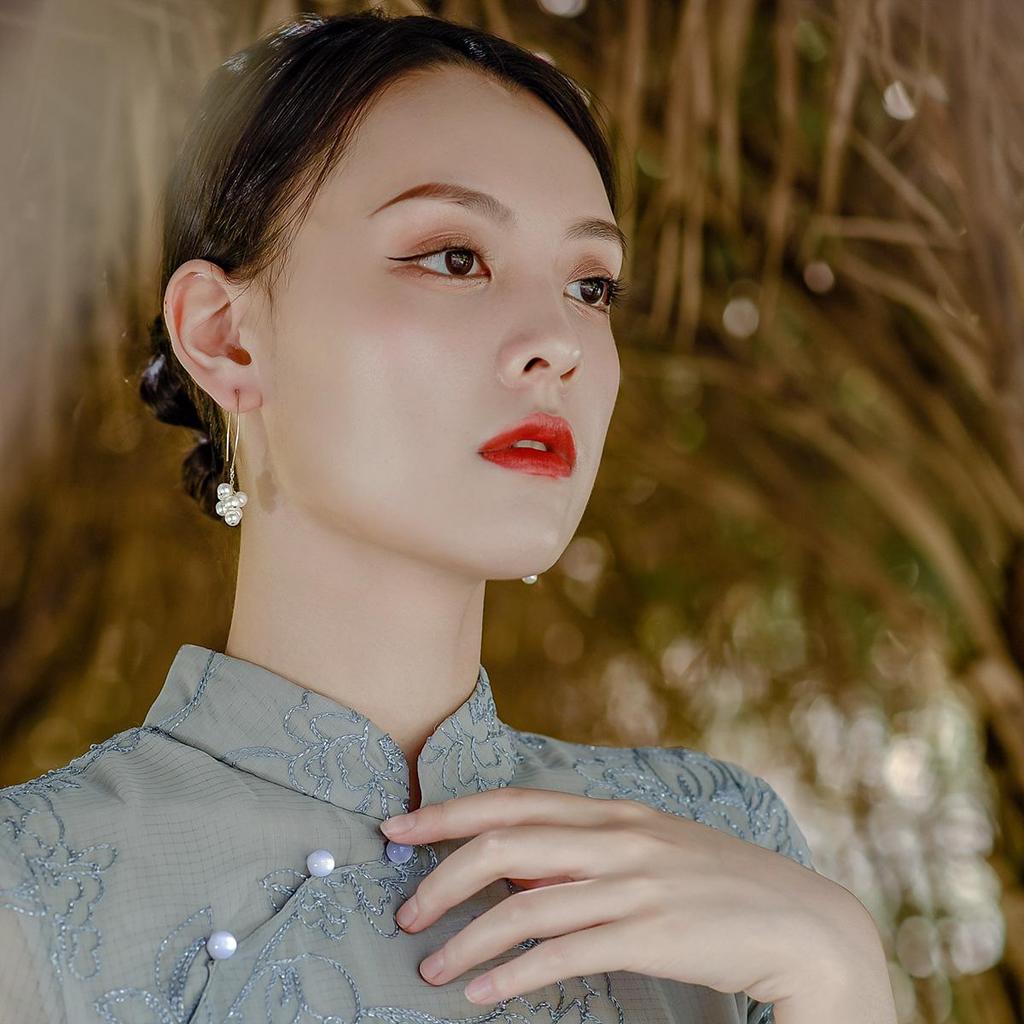 Yinujiao винтажные серьги-крючки с наполнителем из 14-каратного золота, простые базовые серьги ручной работы, изготовленные из бисера пресной воды, ювелирные изделия, подарок для женщин и дам