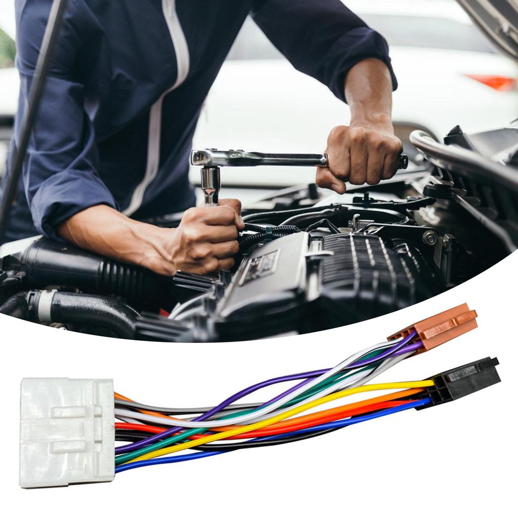 Адаптер для подключения стереосистемы 14-контактный к звуковому кабелю для автомобильных звуковых систем, любителей музыки, чистая передача звука