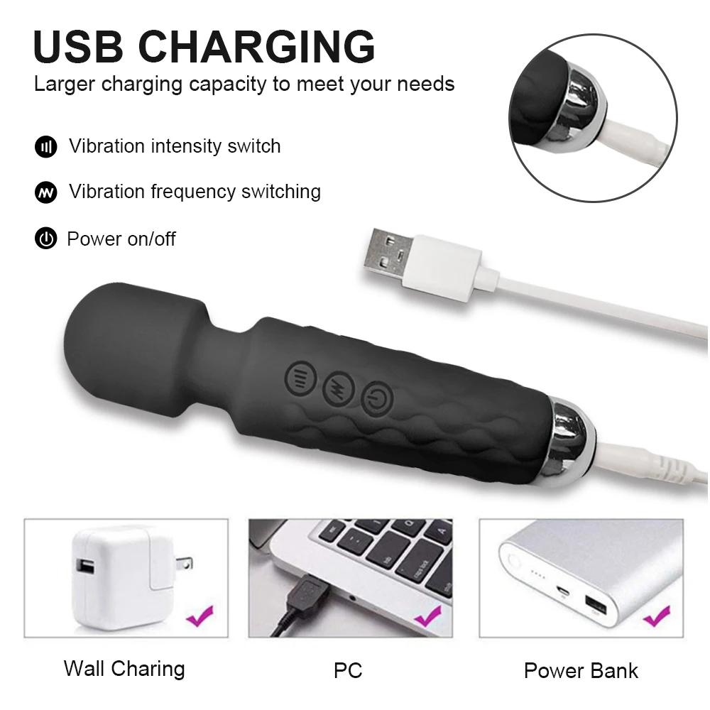 AV Vibrator for Women Clit Clitoris Stimulator G Spot Dildo Body Massage Female Fast Orgasm Sex Toy for Women Adult Sex Shop