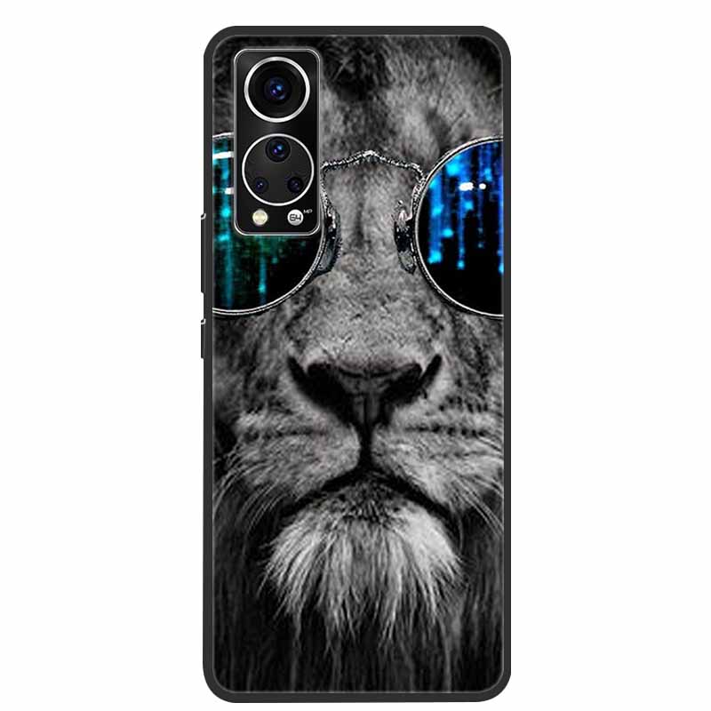 Чехол для телефона ZTE Axon 30 Cover Крутой Волк Лев Тигр Черный Силикон Мягкий Funda Для ZTE Axon 30 Задняя крышка Чехол Axon30 5G Coque