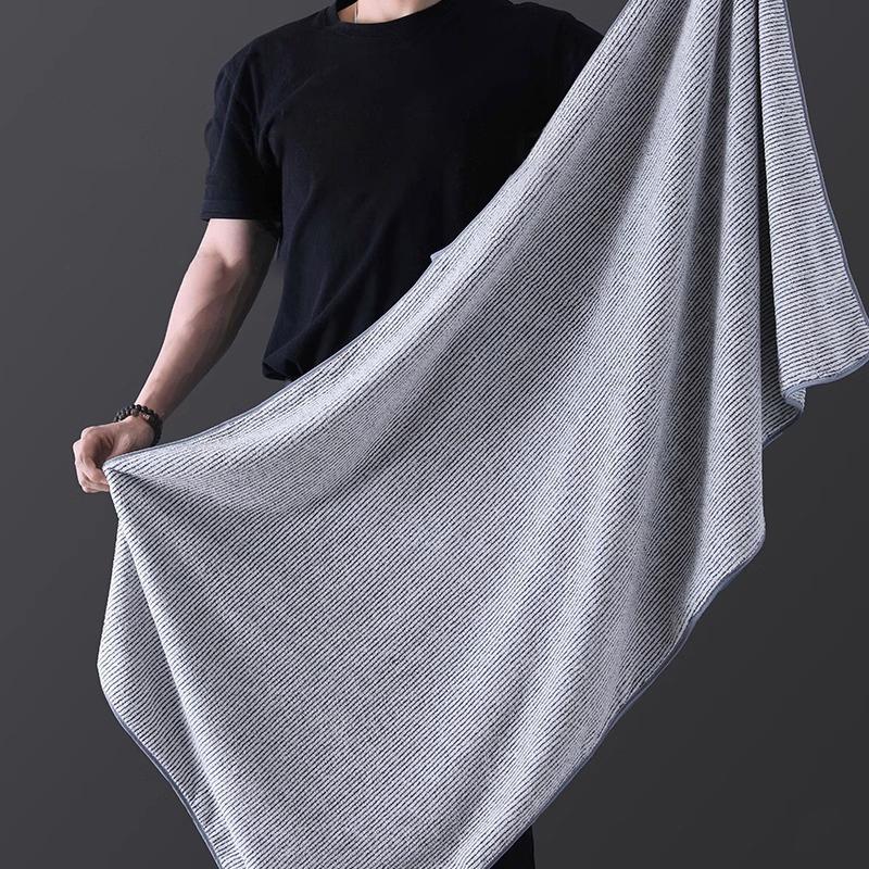 Утолщенное Высококачественное Бамбуковое Угольное Коралловое Вельветовое Волокно Банное Полотенце Супер Впитывающее И Быстросохнущее Банное Полотенце Для Использования В Ванной Комнате