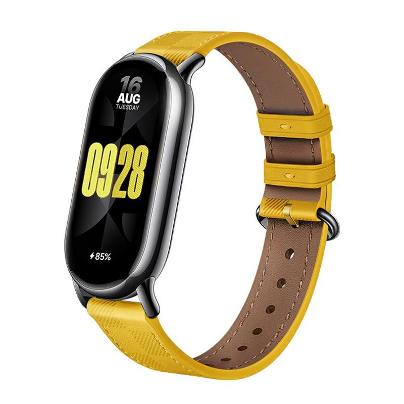 Ремешок для браслета Xiaomi Mi Band 8, модный кожаный сменный браслет Miband 8, NFC, нейлоновый браслет Mi Band 8