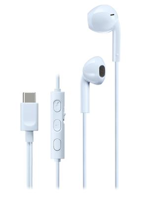 Наушники JVC Kenwood JVC HA-FR17UC-A проводные с микрофоном Type C открытого типа USB Type-C 1,2 м синие HA-FR17UC