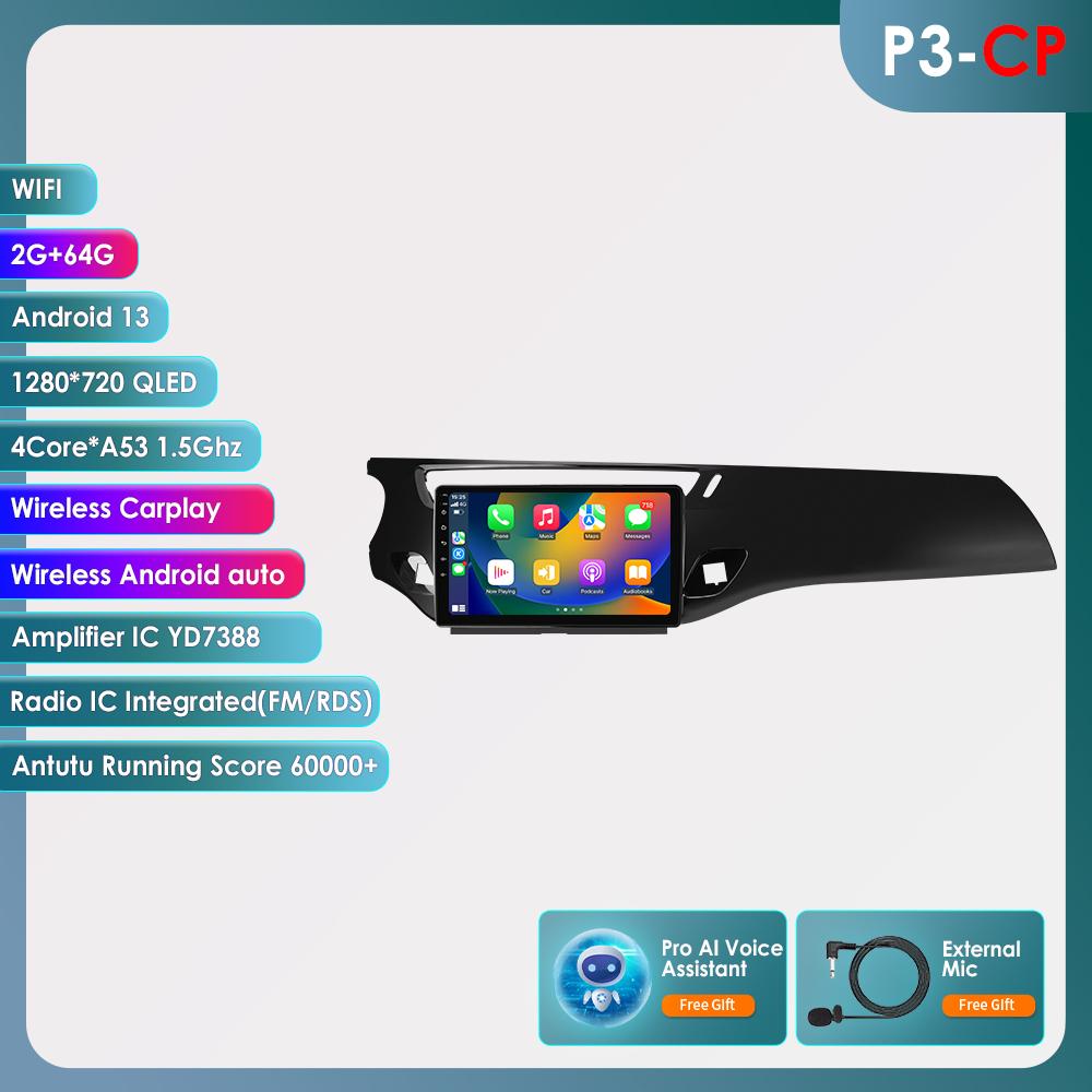 OSSURET 9'' 8-ядерный 2din Android Autoradio для Citroen C3 DS3 2010-2016 Автомобильный Радиоприемник Мультимедиа Видео Плеер GPS Навигатор Головное Устройство Интеллектуальный RDS Carplay 4G