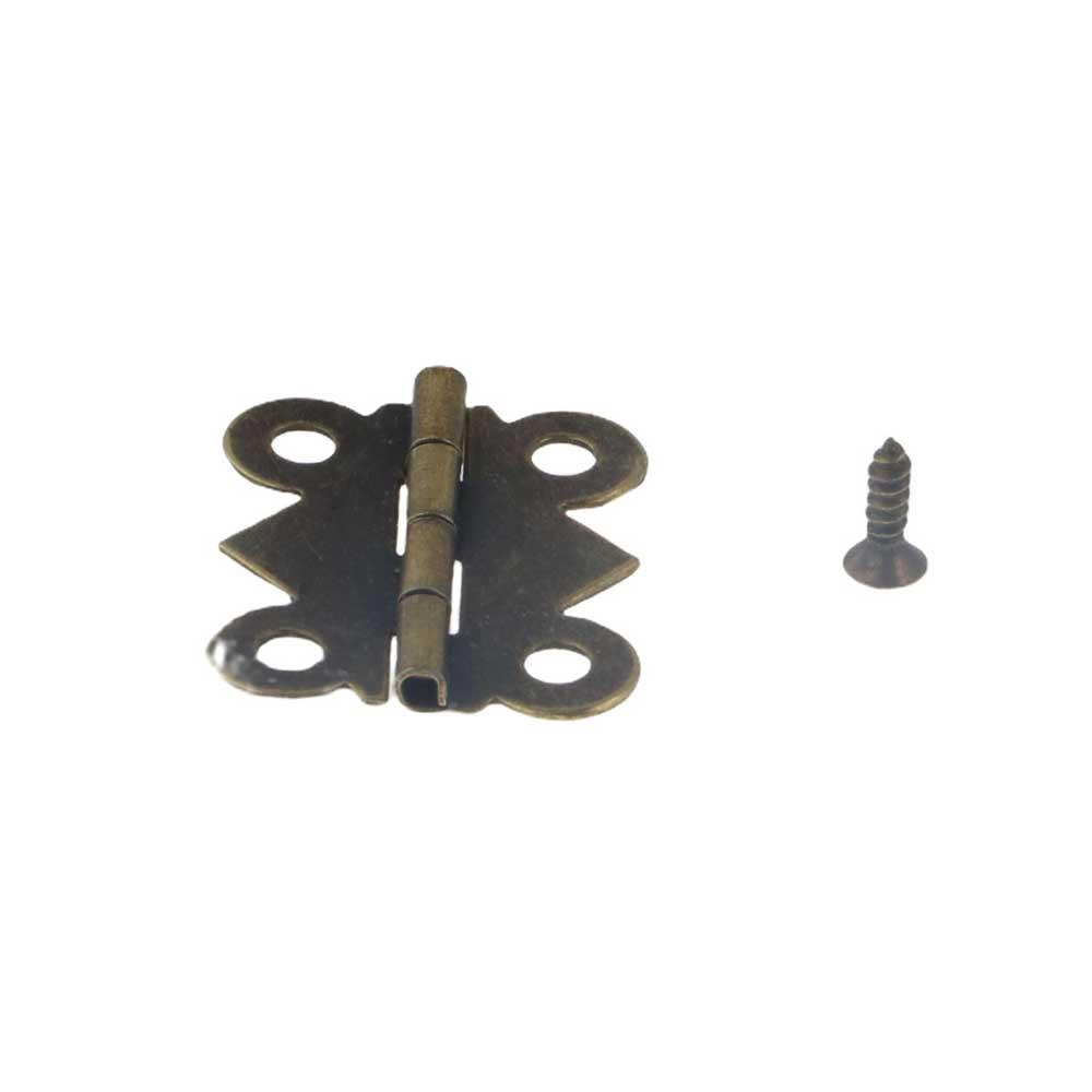 10Pcs Antique Cabinet Butterfly Hinge Decorative Butterfly Door Hinge Jewellery Box Hinge Drawer