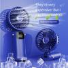 2024 Handheld Small Fan USB Portable Digital Display silentOffice DeskStudent On Dormitory Charging Outdoor Fan