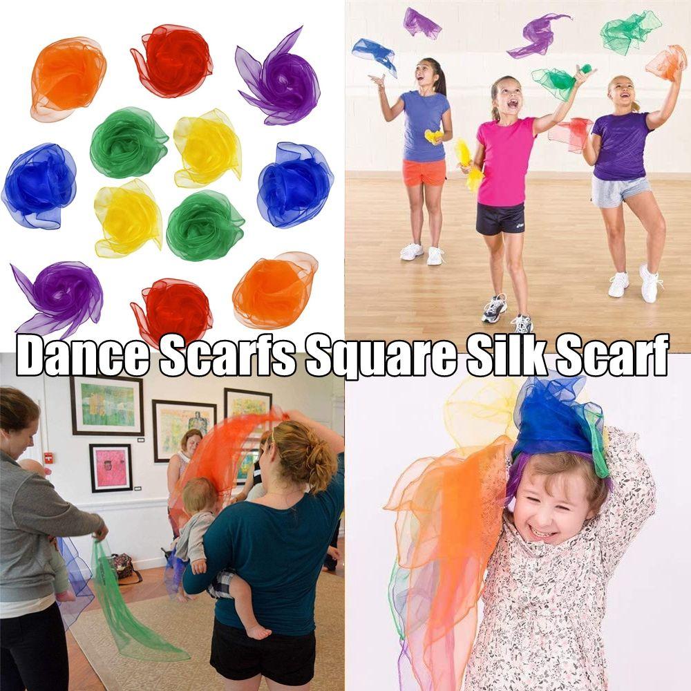 Платок для сумочки Ритм Бэнд Платки Музыкальные платки Квадратный шелковый платок для детей Танцевальные платки