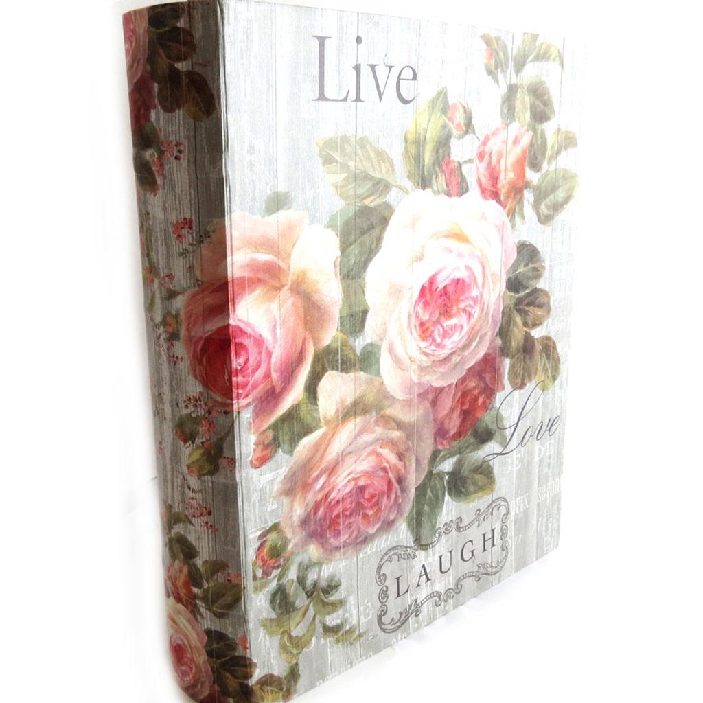 Les Trésors De Lily [L7289] - Trio of Pink Gray 'Jardin Botanique' Storage Boxes
