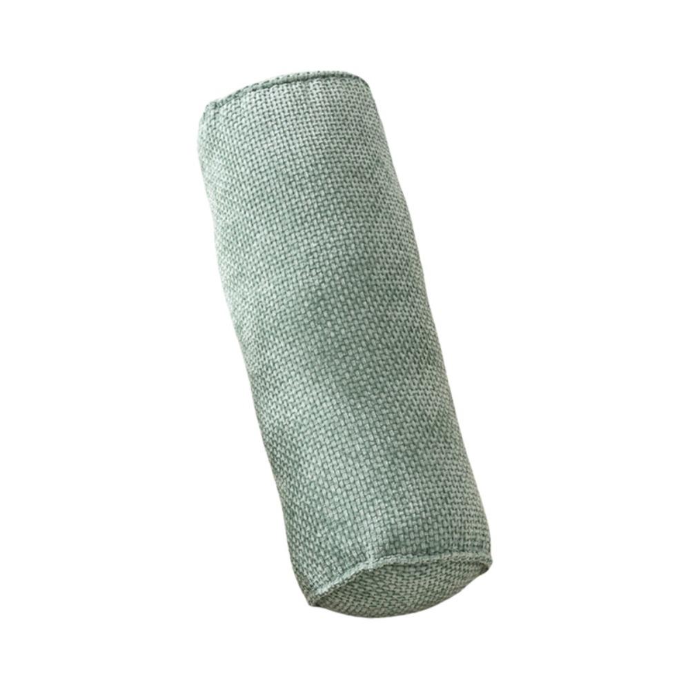 Solid Color Chenille Cylinder Pillow Japanese Style Back Lumber Support Pillow Sofa Cushion  Leg