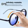 Adjustable Tint Sunglasses for Men Women UV Protection Round Polarized Sunglasses Retro Circle Eyeglass with Gradient Lenses for Beach Driving
