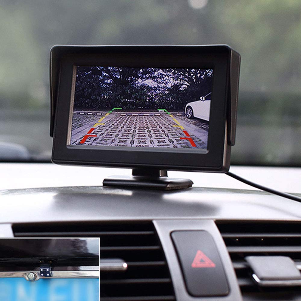 HD Mini 4.3 Inch Monitor Digital TFT LCD 800 * 480 In-Dash Parking Video