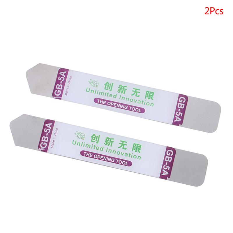2/5Pcs Metal Flat Spudger Soft Blade Pry Bar Open Repair Tool Kit Phone Repair