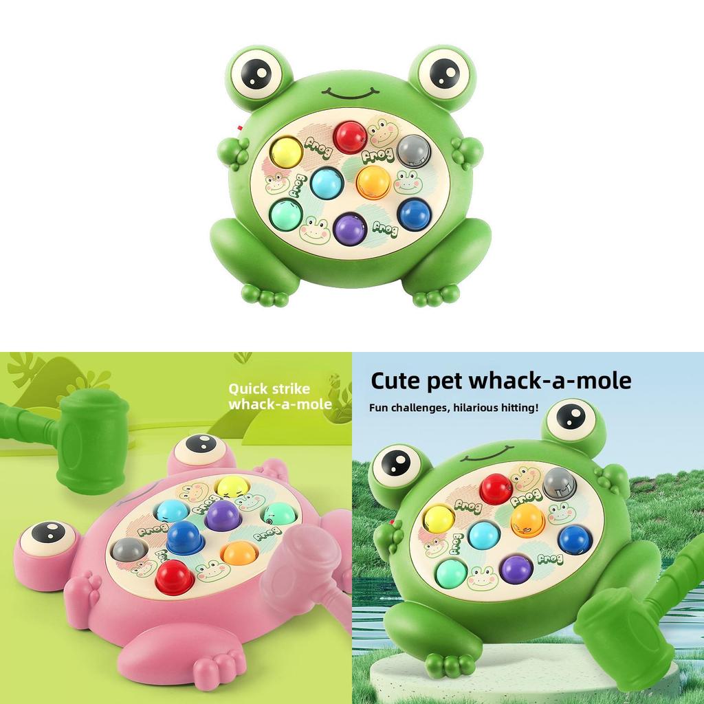 Childrens Touchactivated Frog Moles Whacking Game With Sound And Bright Colors For Learning