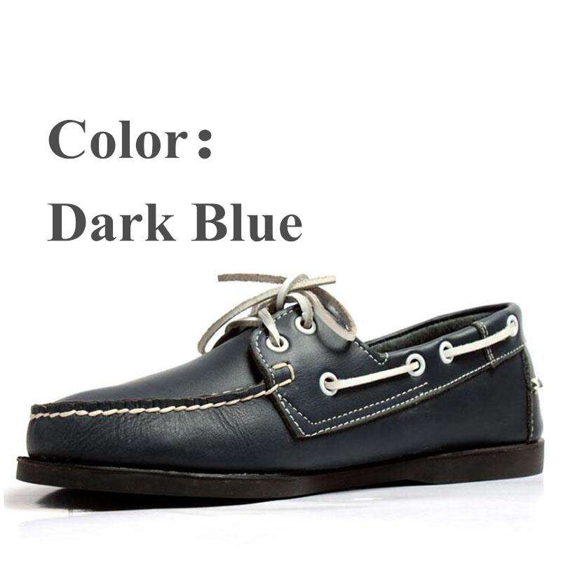 Мужские и женские туфли-лодочки из натуральной кожи, классические туфли-лодочки, мужские женские темно-синие-зеленые туфли-лоферы большого размера A082