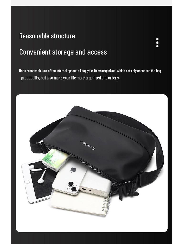 2025 Мужская Модная Сумка Кроссбоди в Корейском Стиле: Повседневный, Вместительный Рюкзак через плечо с несколькими отделениями