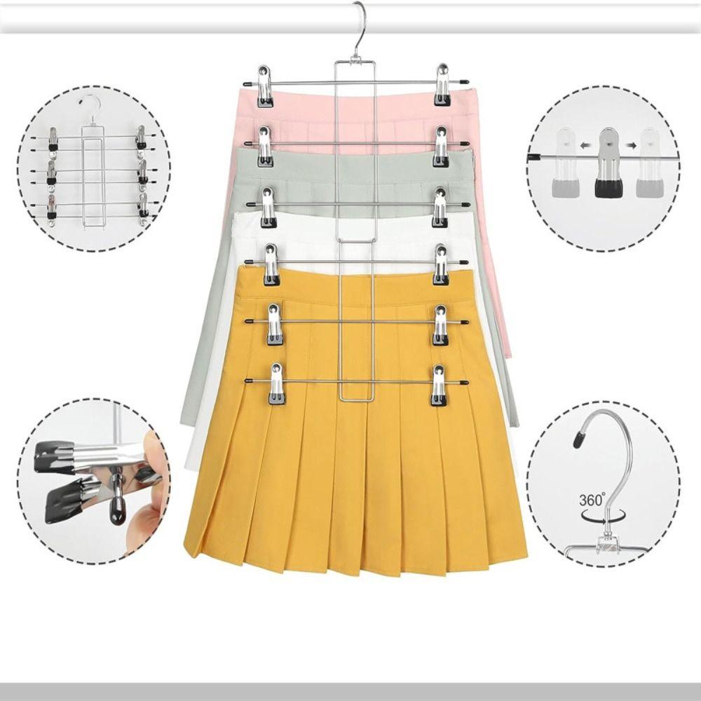 Non-slip Folding Tape Clip Multi-Layer Finishing Hanger Portable Home Storage