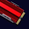 Универсальный безвинтовой радиатор M.2 NVMe с алюминиевой конструкцией и бесшумным теплоотводом