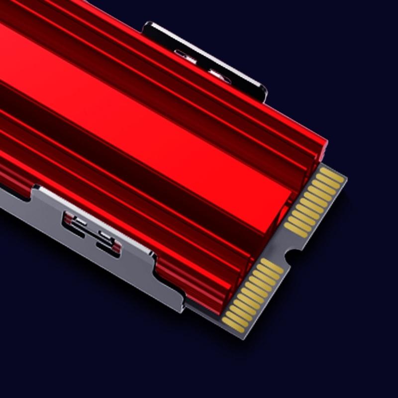 Универсальный безвинтовой радиатор M.2 NVMe с алюминиевой конструкцией и бесшумным теплоотводом
