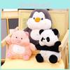 Плюшевые игрушки Свинья Пингвин Панда Спутники для сна Куклы Детские Животные Подарки День рождения