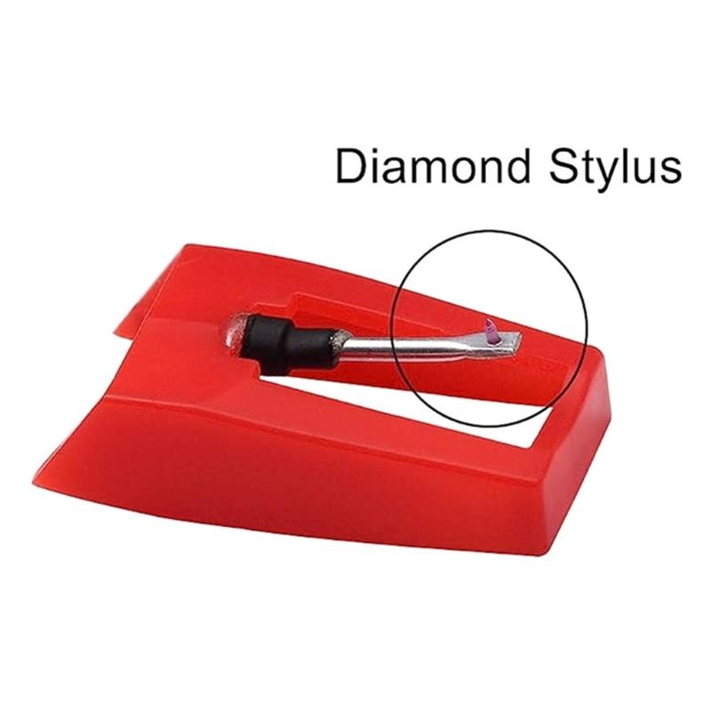 Игла для проигрывателя, сменные стилусы, игла для проигрывателя, игла для фонографа со щеткой для чистки для виниловых пластинок