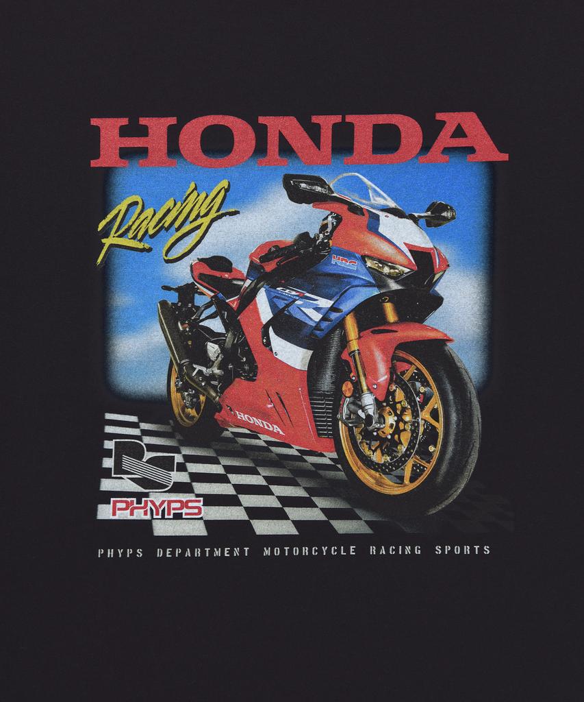 PHYPS Футболка для мотоциклистов Racing Fire Blade Черная