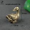 Brass Animal Small Mandarin duck Figurines Ornaments Handmade Copper Crafts Duck Pet Home Decor Accessories Desk Decorations