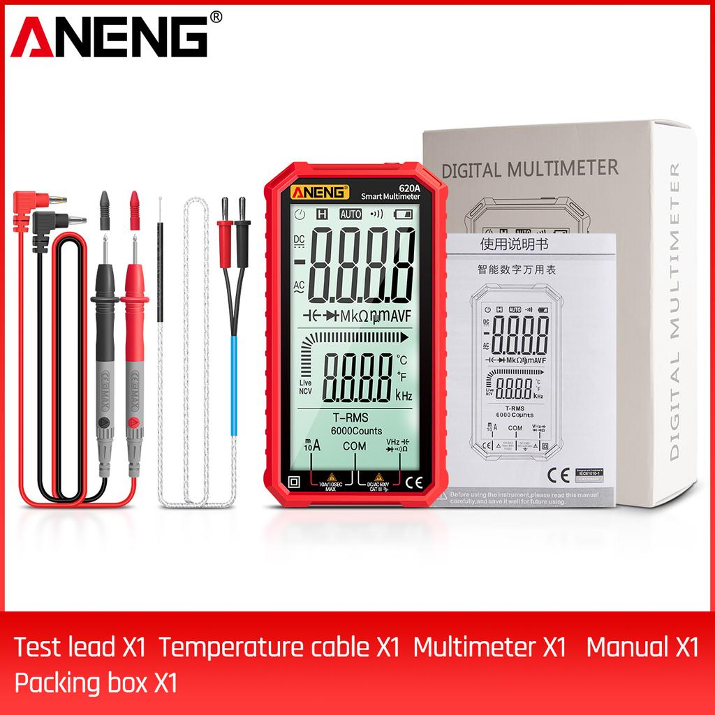 Aneng 4.7-Inch LCD Display AC/DC Digital Multimeter Ultraportable True-RMS Multimeter Auto-Ranging