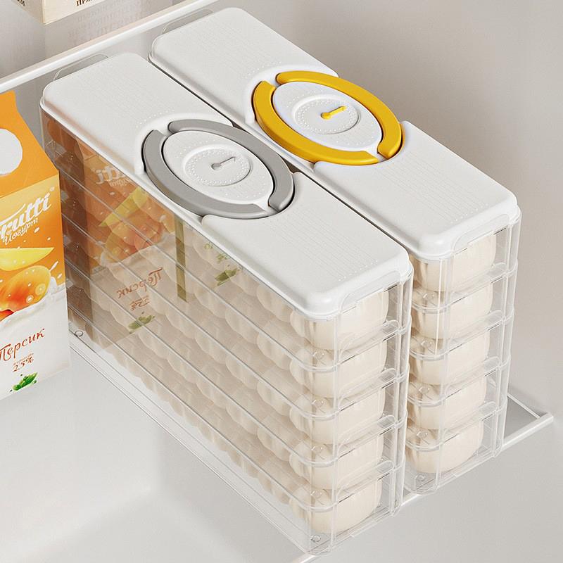 Кухонная коробка для пельменей, контейнер для хранения продуктов, холодильник, коробка для хранения свежести, многослойная прозрачная коробка для пельменей, органайзер