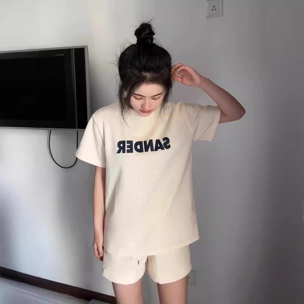 Женский летний комплект с шортами и коротким рукавом - Повседневный, удобный, свободного кроя, двухпредметный для легкого стиля и спортивного комфорта