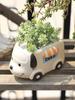 Серия Food Truck - кашпо из смолы для суккулентов, кактусов, воздушных растений, милых животных, цветочных горшков, фигурок для домашнего декора стола, подарков