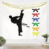 Japanese Girls Geisha Tapestry Large Kids Pink Cherry Blossoms Wall Hanging for Boys Teens Japanese Ukiyoe Wall Blanket Mount