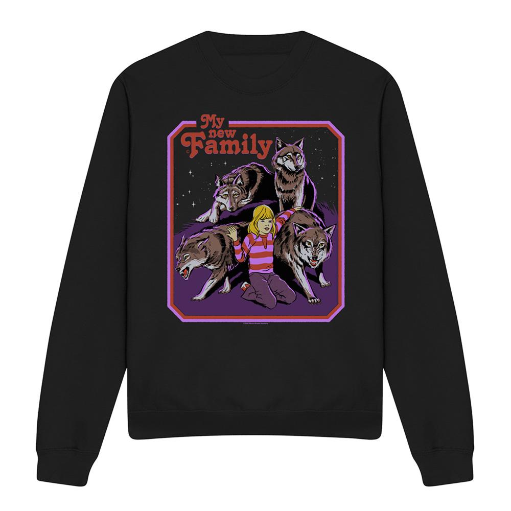 Steven Rhodes Unisex Adult My New Family Sweatshirt