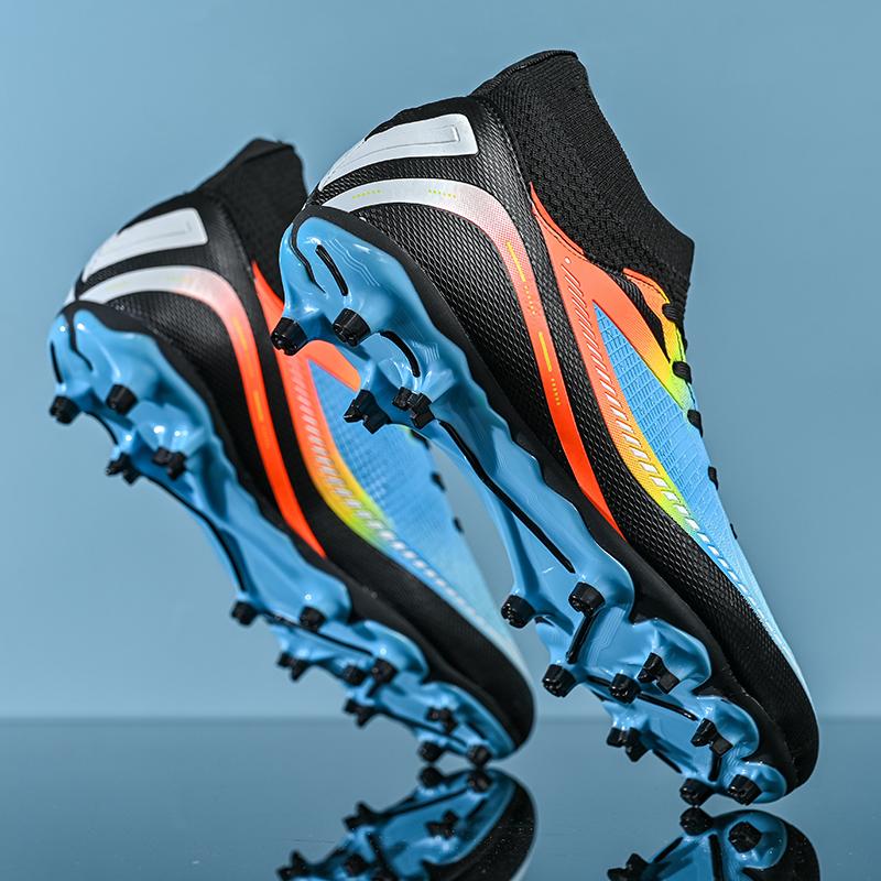Fashion Mens Soccer Shoes TF/FG High Ankle Football Boots Kids Women Outdoor Sports Shoes Multicolor Training Match Athletic Sneakers