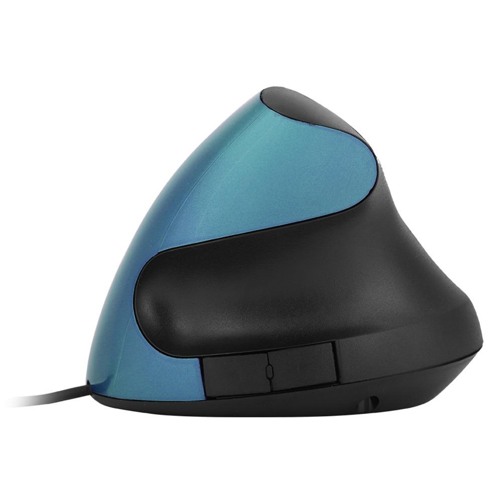 Optical Sensor Vertical Mouse 5 Buttons Wired Mouse Comfort Grip Ergonomic Mouse  Small Hands