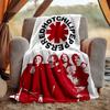 Hot Chili Peppers Flannel Blanket Soft Warm All-Season Throw, Design for Camping, Car Travel, Hiking Sofa, Bed, Office Perfect Gift for Parties