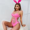 Горячие сексуальные костюмы для косплея девушки-кролика Женское сексуальное эротическое боди из искусственной кожи Костюм для ролевых игр кролика Секс-набор Фантазийный облегающий