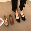 Французский дизайн одинарная обувь женская обувь лоферы маленький ароматный нежный неглубокий вырез с юбкой туфли Мэри Джейн 2025 новинка