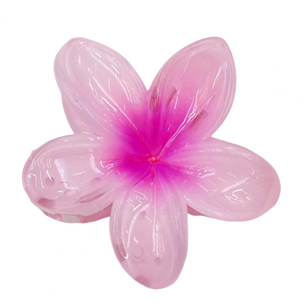 Акриловая заколка для волос Франжипани, заколка для волос, приятный внешний вид, заколка в форме лепестка, женский аксессуар, милые украшения для макияжа, украшения для ванны