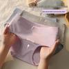 Girl's 10A Grade Antibacterial Combed Cotton Triangle Panties with Extended and Widened Crotch