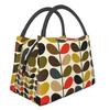 Orla Kiely Abstract Multi Stem Insulated Lunch Tote Bag for Mid Century Scandinavian Geometric Cooler Thermal Food Lunch Box